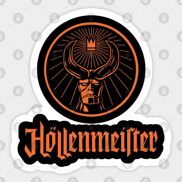 Höllenmeister Sticker by Dicky